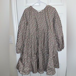 Woman’s Floral Patterned A-line Dress
